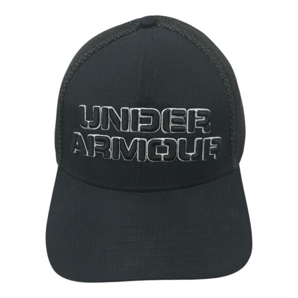 Under Armour 3D Embroidered Logo Mesh Flex Fit L/XL Cap Trucker Baseball Hat - Picture 1 of 13